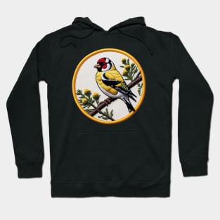 Goldfinch Embroidered Patch Hoodie